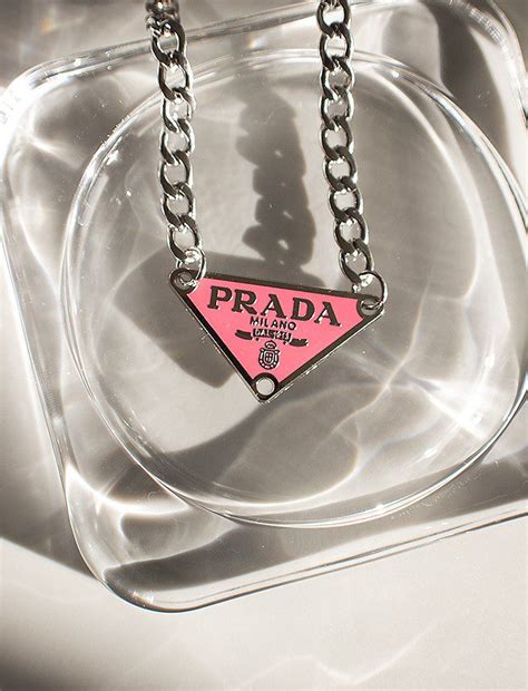 prada pink necklace|pink prada platform.